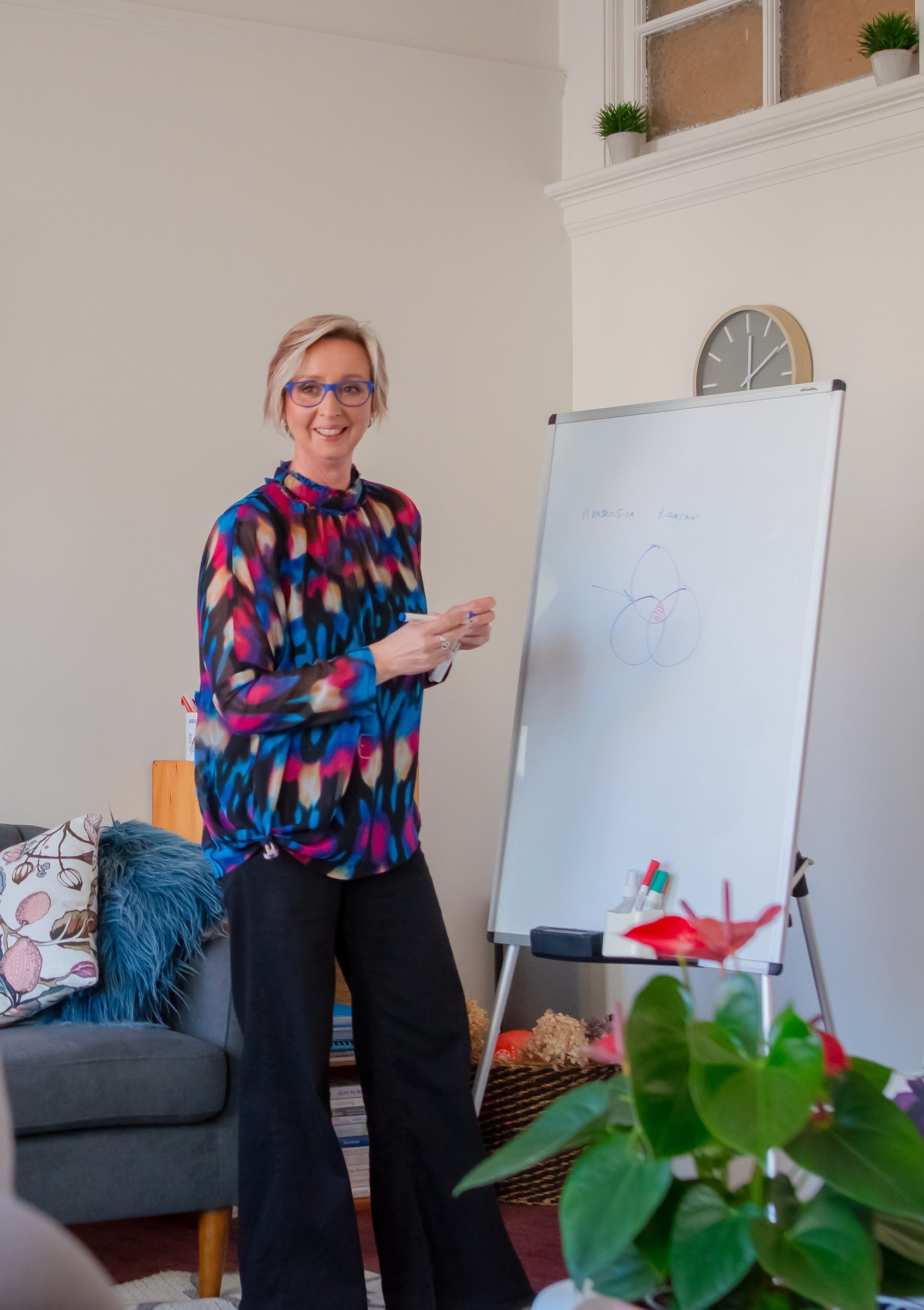nicola-brown-speaker-workshop-whiteboard-therapy-room